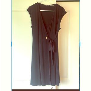 Navy Wrap Dress